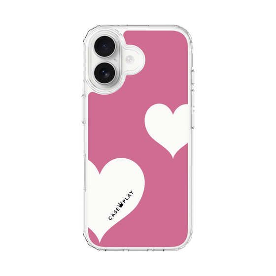 スリムプロテクションケース［ Two Hearts - Pink ］