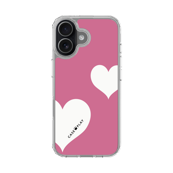 スリムプロテクションケース［ Two Hearts - Pink ］