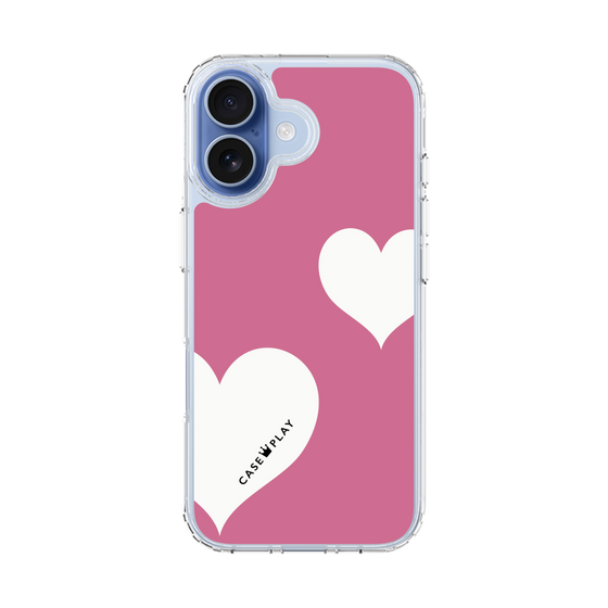 スリムプロテクションケース［ Two Hearts - Pink ］