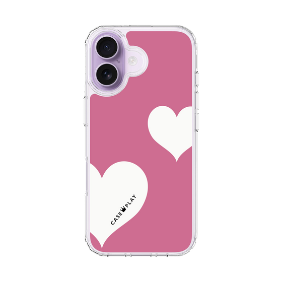 スリムプロテクションケース［ Two Hearts - Pink ］