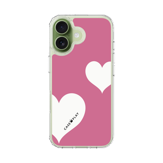 スリムプロテクションケース［ Two Hearts - Pink ］