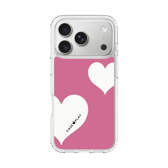 スリムプロテクションケース［ Two Hearts - Pink ］