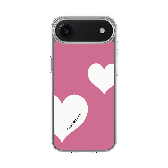 スリムプロテクションケース［ Two Hearts - Pink ］
