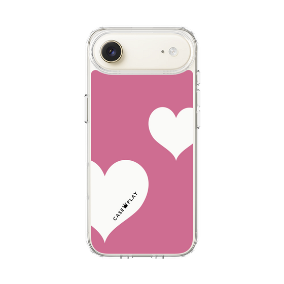 スリムプロテクションケース［ Two Hearts - Pink ］