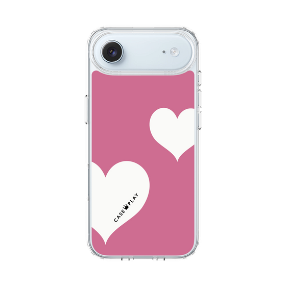 スリムプロテクションケース［ Two Hearts - Pink ］