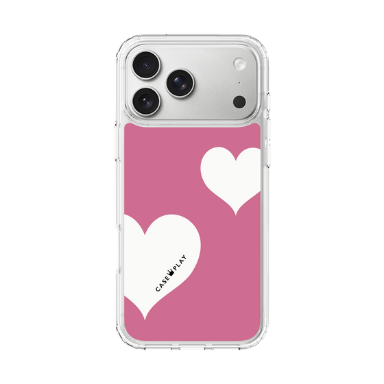 スリムプロテクションケース［ Two Hearts - Pink ］
