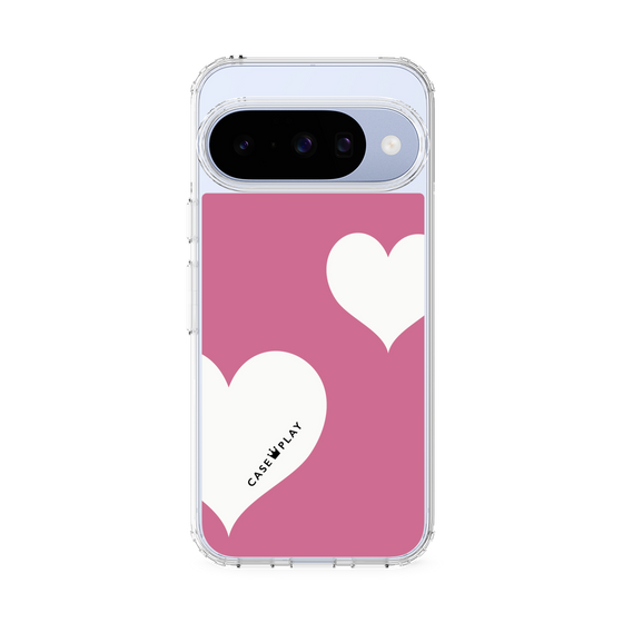 スリムプロテクションケース［ Two Hearts - Pink ］