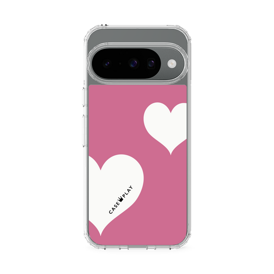 スリムプロテクションケース［ Two Hearts - Pink ］