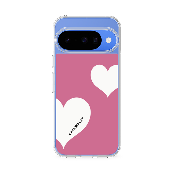 スリムプロテクションケース［ Two Hearts - Pink ］