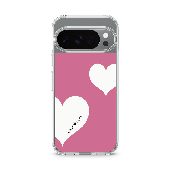 スリムプロテクションケース［ Two Hearts - Pink ］