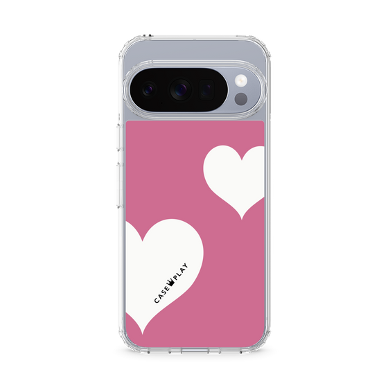 スリムプロテクションケース［ Two Hearts - Pink ］