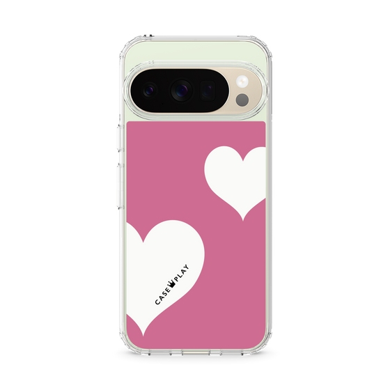 スリムプロテクションケース［ Two Hearts - Pink ］