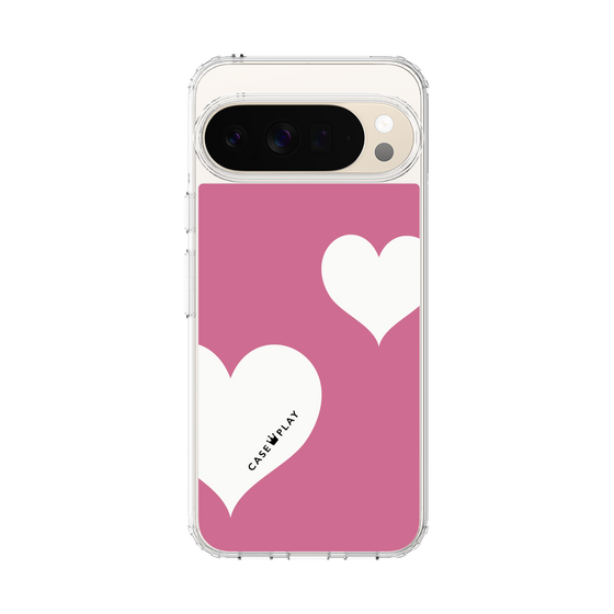 スリムプロテクションケース［ Two Hearts - Pink ］