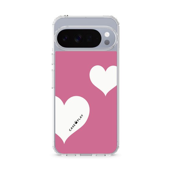 スリムプロテクションケース［ Two Hearts - Pink ］