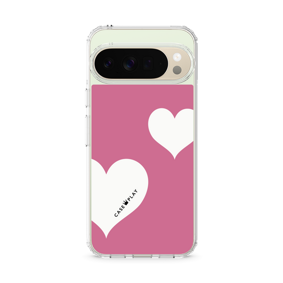 スリムプロテクションケース［ Two Hearts - Pink ］
