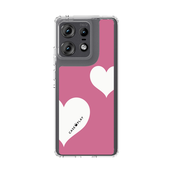 スリムプロテクションケース［ Two Hearts - Pink ］