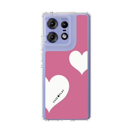 スリムプロテクションケース［ Two Hearts - Pink ］
