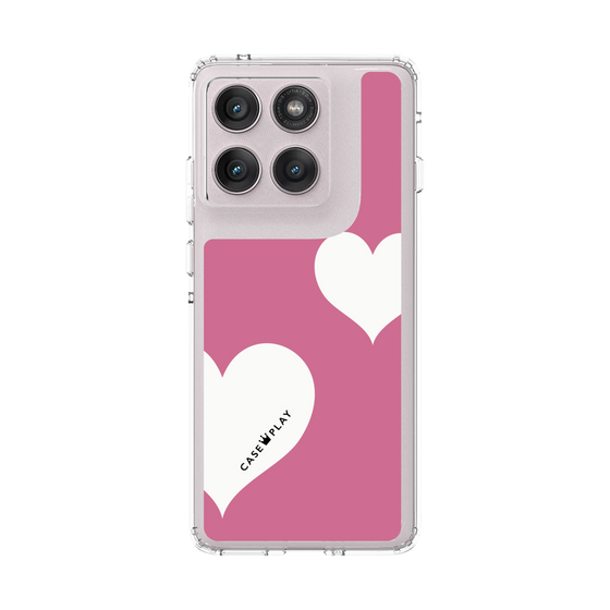 スリムプロテクションケース［ Two Hearts - Pink ］