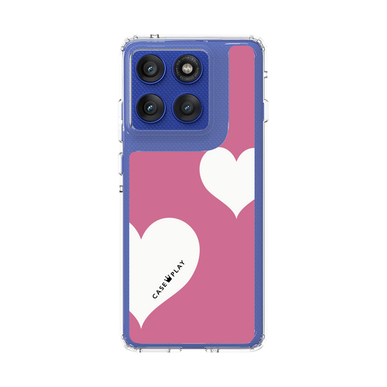 スリムプロテクションケース［ Two Hearts - Pink ］