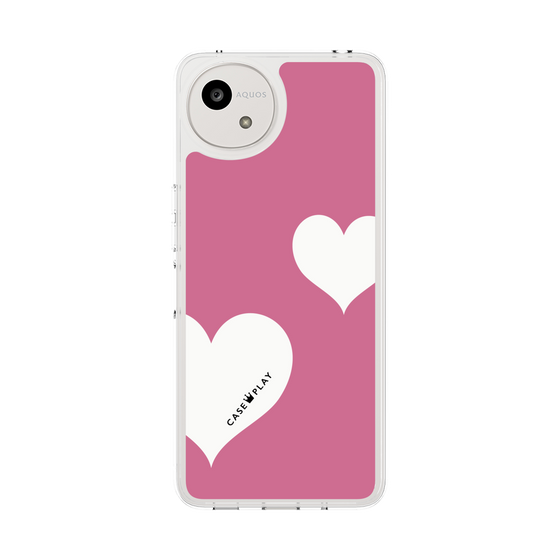 スリムプロテクションケース［ Two Hearts - Pink ］