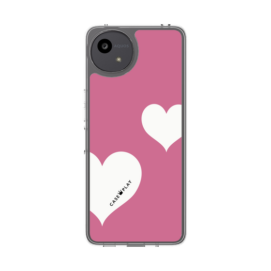 スリムプロテクションケース［ Two Hearts - Pink ］