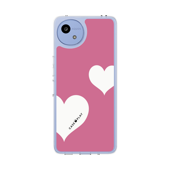 スリムプロテクションケース［ Two Hearts - Pink ］