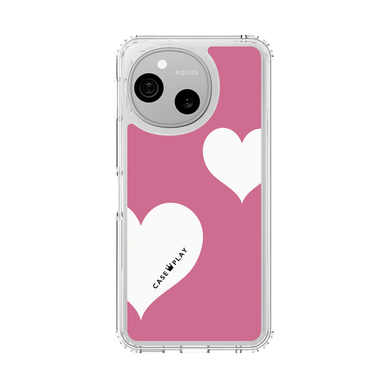 スリムプロテクションケース［ Two Hearts - Pink ］