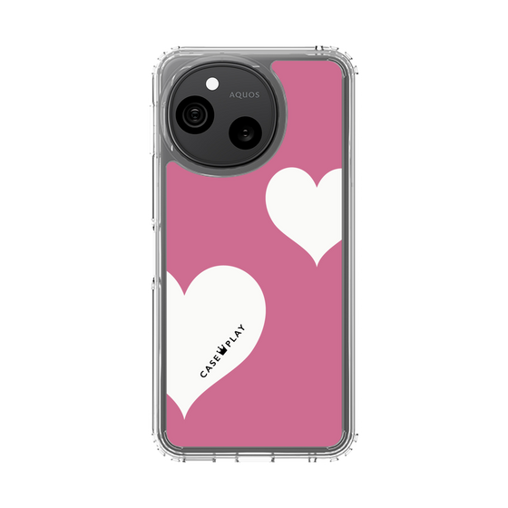 スリムプロテクションケース［ Two Hearts - Pink ］