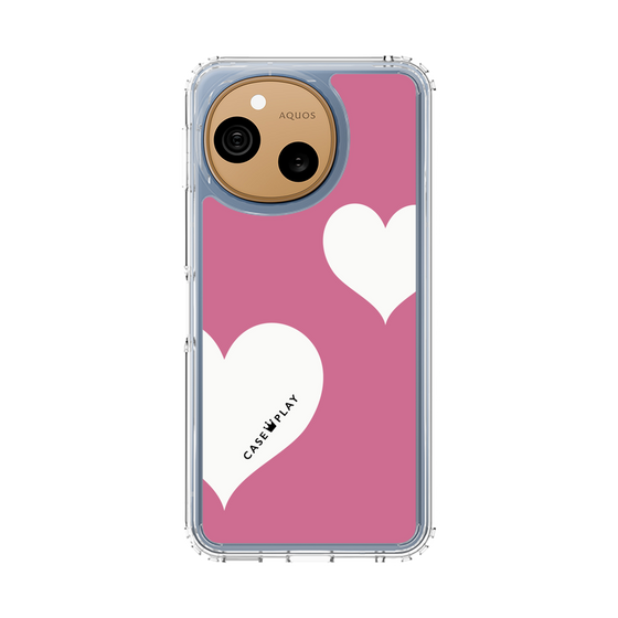 スリムプロテクションケース［ Two Hearts - Pink ］