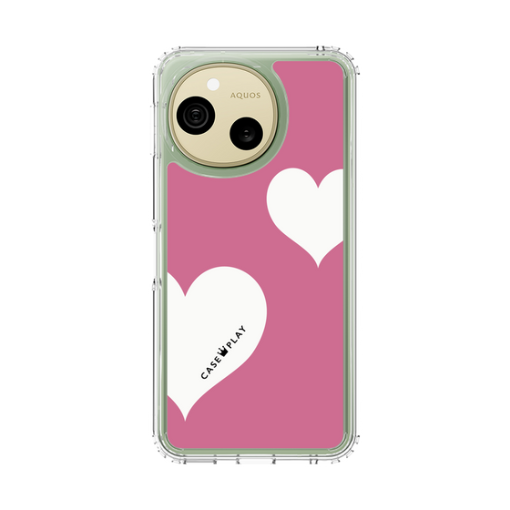 スリムプロテクションケース［ Two Hearts - Pink ］