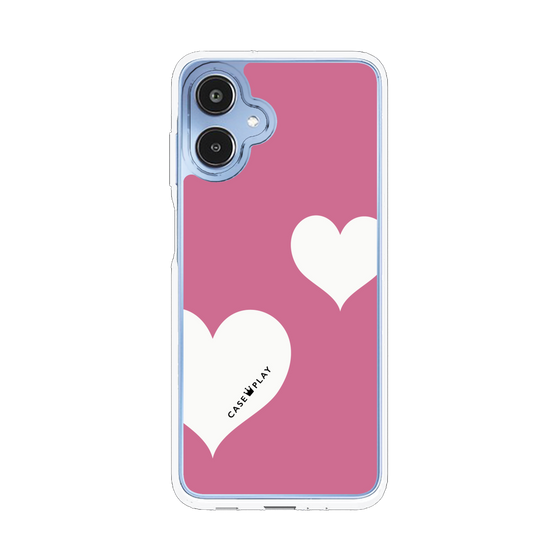 スリムプロテクションケース［ Two Hearts - Pink ］