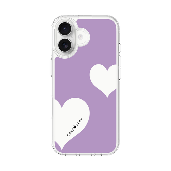 スリムプロテクションケース［ Two Hearts - Purple ］