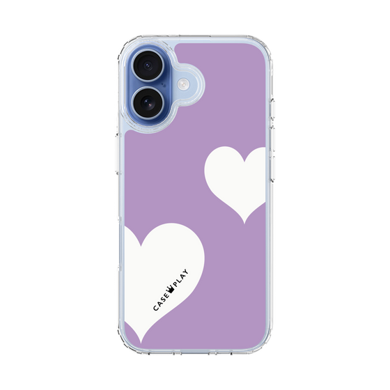 スリムプロテクションケース［ Two Hearts - Purple ］