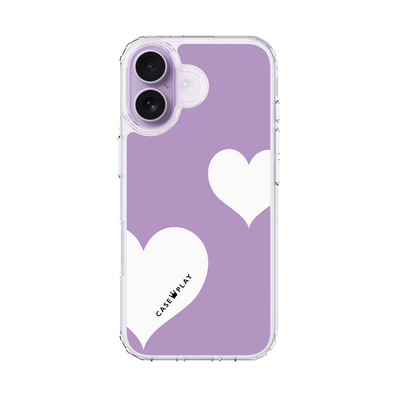 スリムプロテクションケース［ Two Hearts - Purple ］
