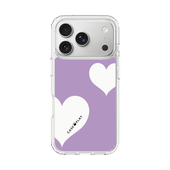 スリムプロテクションケース［ Two Hearts - Purple ］