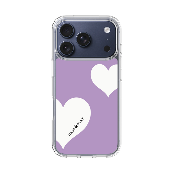 スリムプロテクションケース［ Two Hearts - Purple ］