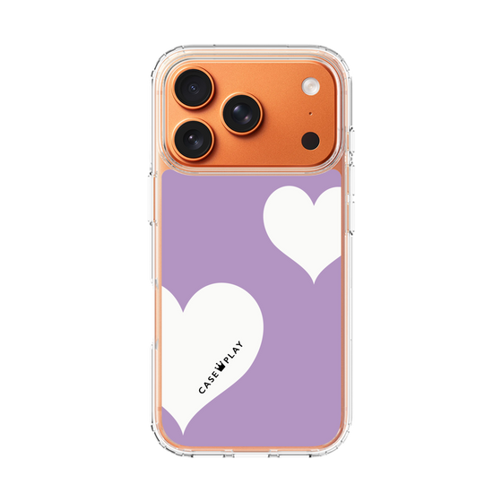 スリムプロテクションケース［ Two Hearts - Purple ］