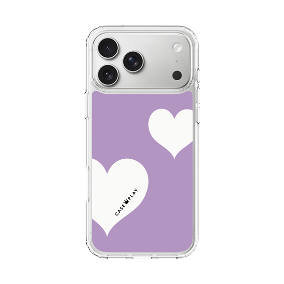 スリムプロテクションケース［ Two Hearts - Purple ］