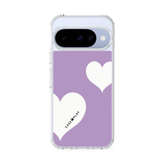 スリムプロテクションケース［ Two Hearts - Purple ］