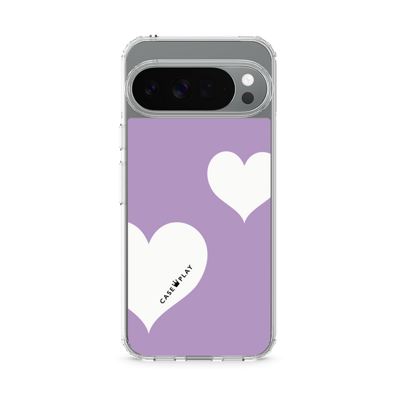 スリムプロテクションケース［ Two Hearts - Purple ］