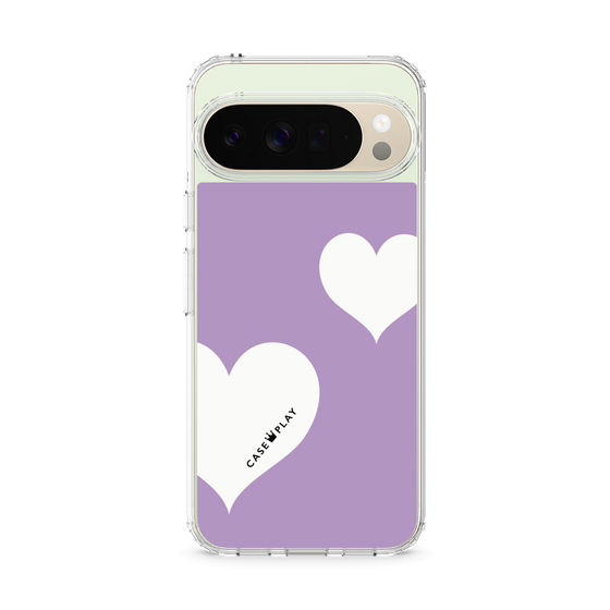 スリムプロテクションケース［ Two Hearts - Purple ］