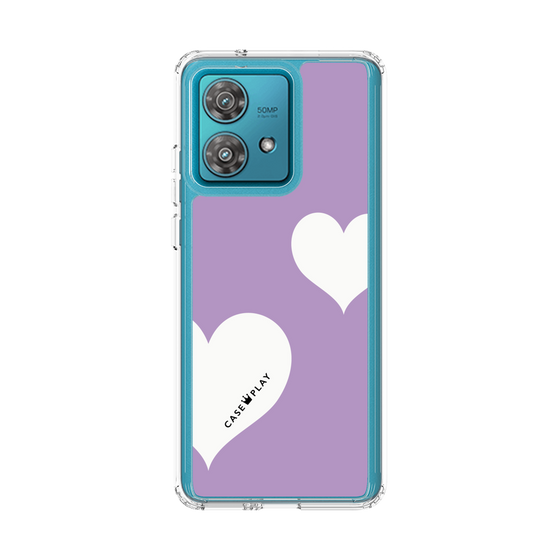 スリムプロテクションケース［ Two Hearts - Purple ］