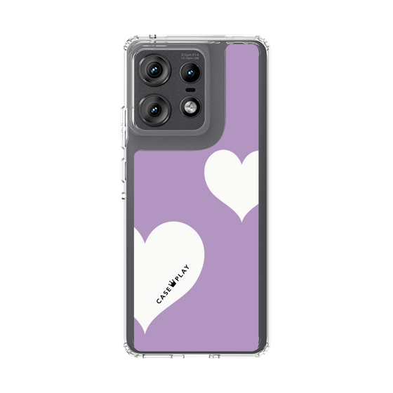 スリムプロテクションケース［ Two Hearts - Purple ］