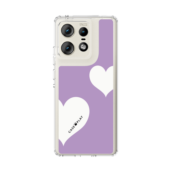 スリムプロテクションケース［ Two Hearts - Purple ］