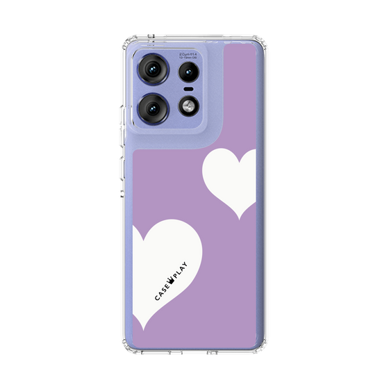 スリムプロテクションケース［ Two Hearts - Purple ］
