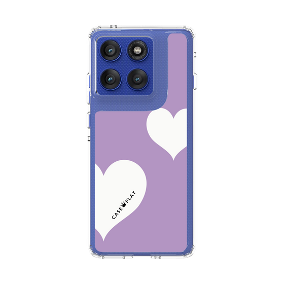 スリムプロテクションケース［ Two Hearts - Purple ］