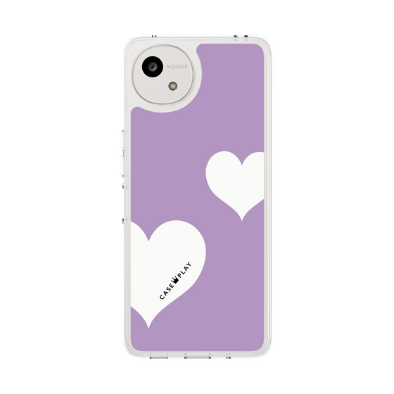 スリムプロテクションケース［ Two Hearts - Purple ］