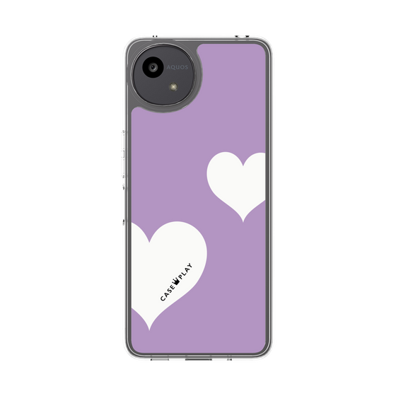 スリムプロテクションケース［ Two Hearts - Purple ］
