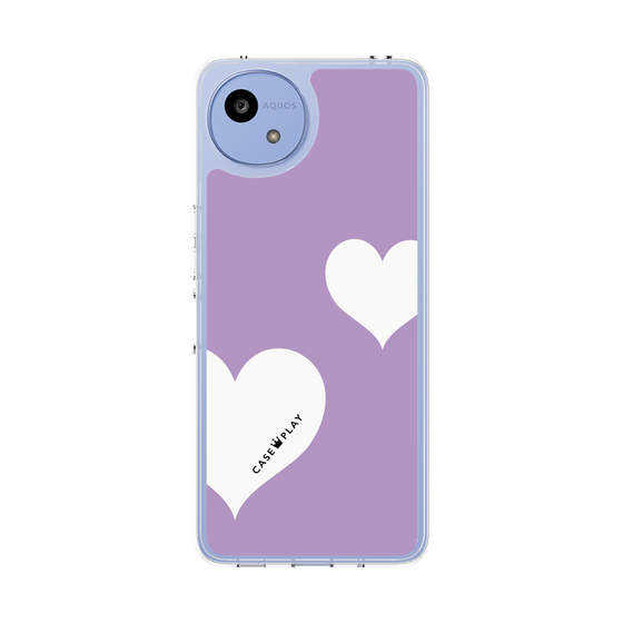 スリムプロテクションケース［ Two Hearts - Purple ］