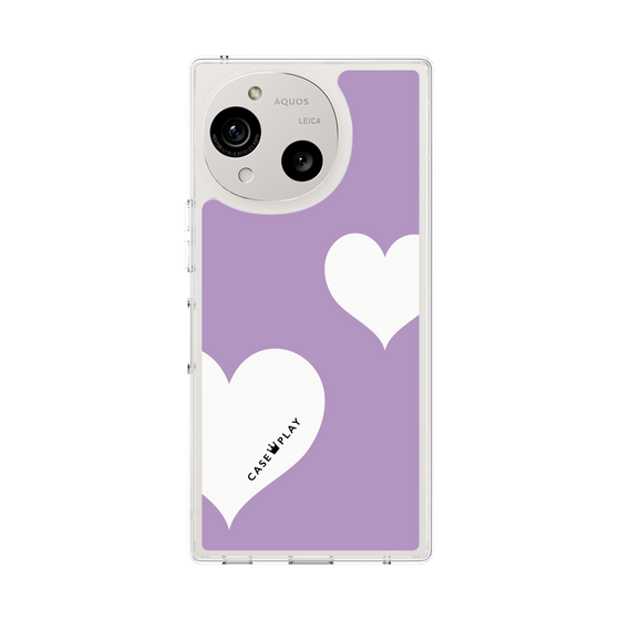スリムプロテクションケース［ Two Hearts - Purple ］